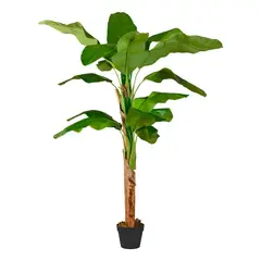 ARBUSTO REAL - Planta Artificial Banano 160 cm Verde