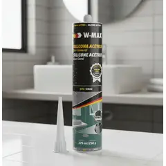 WURTH - Silicona Acética Negra 280 Ml. W-Max by