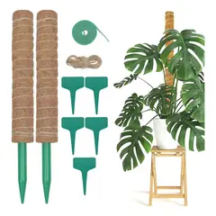 GENERICO - Juego De 9 Tutor De Musgo Para Plantas 43 Cm / Moss Pole