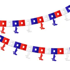 BIG PARTY - PACK X 4 ADORNO FIESTAS PATRIAS GUIRNALDA BOTA DE HUASO 2 METROS