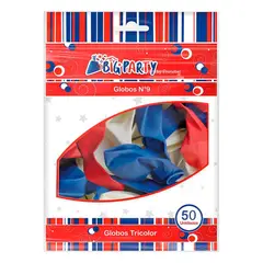 BIG PARTY - PACK X 4 GLOBOS N°9 FIESTAS PATRIAS 50 UND