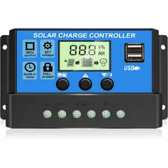 KUANGYE - Regulador Carga Solar Panel Digital 12v 24v 30a