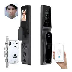 KUANGYE - Cerradura Inteligente Wifi Huella Digital Tarjeta App Camara