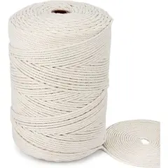 GENERICO - Cordón Para Macramé De 3 Mm Rollo De 300 Metros 100% Algodon