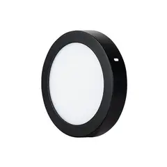 GENERICO - PANEL LED ECO SOBREPUESTO REDONDO NEGRO18W FRIO