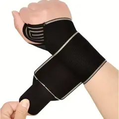 GENERICO - Muñequera Elástica Ajustable Con Soporte De Pulgar Fitnes
