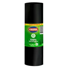 VIRUTEX - PACK X 4 BOLSA DE BASURA BIO ROLLO 70×90 CENTIMETROS