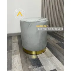 HABITA2 CHILE - Puff Felpa Gold Olivia - Gris