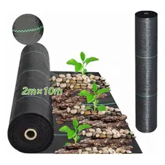GENERICO - Ground Cover Antimaleza De 2 X 10 m Malla Antimaleza