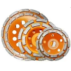 GENERICO - Copa Diamantada Doble Segmento Hormigon concreto marmol 5" - Abrastone