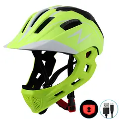 LUBABYCAS - Casco Integral Infantil Bici 2 En 1 Slight Verde