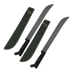 GENERICO - Machete Outdoor Acero Inoxidable Con Funda Pack De 2