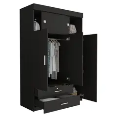TUHOME - Closet Manila 5 Puertas Wengue 187x120x51 Cm