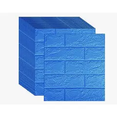 ATLAS - Lamina 10 Vinilo Papel Mural 3d Auto-adhesivo azul