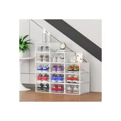 GENERICO - Pack 6 Mueble Organizador Zapatos Tapa Rígida Visor Cajones