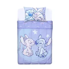 WINDSOR - Plumón Infantil Disney Stitch Luna Reversible Relleno 1.5 Plaza