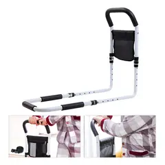 EVERSO - Baranda De Cama Lateral Anti Caida Para Cuidado Adulto Mayor Negro