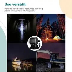 GENERICO - Foco Busca Camino Led 50w Imantado De 360 Grados Focos