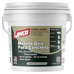 LANCO - Masilla para Concreto Gris 1GL