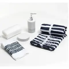 DORAL - Set Cortina De Baño 6 Piezas Mashini Elqui