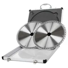 SCHEPPACH - Set 2 Discos Sierra 10" (48 y 60 Dientes) Madera/Aluminio