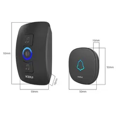 GENERICO - KERUI-Kit de timbre inalámbrico M525 resistente al agua