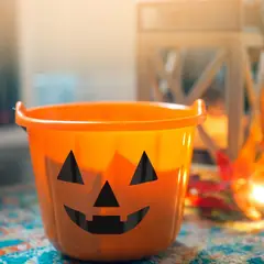 GENERICO - X2 Cubo Calabaza Para Dulces Halloween