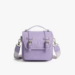 ECOSUSI - Bolso Vintage Clara Bandolera para Cámara Compacta Lila