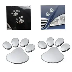 GENERICO - Sticker Adhesivos de diseño de huella 3D de Animal 6 x 6 cm