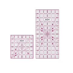 GENERICO - Kit Set reglas antideslizante en pulgadas para patchwork
