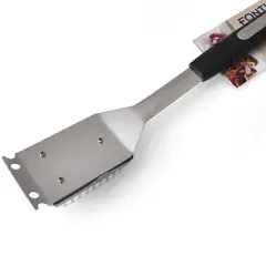 FONTINA - Limpiador Escobilla de Parrilla Acero Inoxidable 47cm