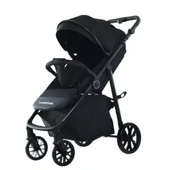 LUBABYCAS - Coche De Paseo Con Posa Vaso 4 Años Iron Negro