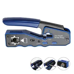 GENERICO - Crimpeadora Rj45 Cat6 Anticorte Profesional Cable De Red