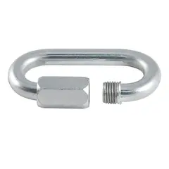 GENERICO - Unión Mosquetón Galvanizado 10 mm Pack De 5 unidades