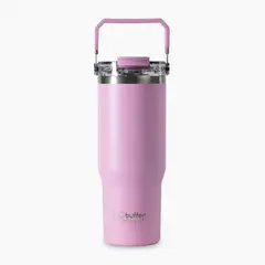BUFFER FLASK - Vaso Tumbler Termico Botella Agua Buffer Inox 830 ml - Rosa claro