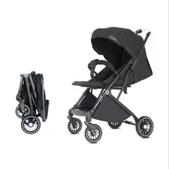 LUBABYCAS - Coche De Paseo Maleta Compacto 0-3 Años Tour Negro