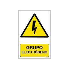 MAU PRINT - Señaletica Grupo electrogeno 20x30