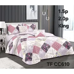 GENERICO - Cubrecama - Cobertor Quilts de Verano 2,5 plazas - King