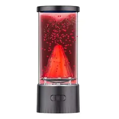 GENERICO - Lámpara Volcán Luz Led Decorativa 6 Colores 3d Usb