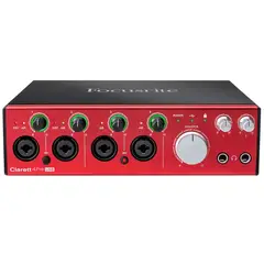 FOCUSRITE - Interfaz de Audio Clarett 4Pre USB - Rojo