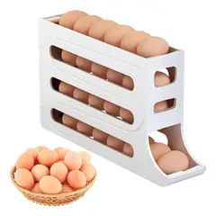 RAGNAR - Huevera - Dispensador Organizador De 4 Niveles Blanco