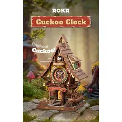 ROBOTIME - Reloj Cucú LC901 Puzzle 3D de Madera ROKR Cuckoo Clock