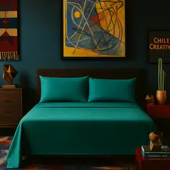 ARMONIA - Ropa de cama Verde Super King size 144 h Liso