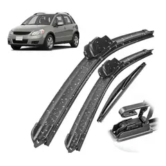 GENERICO - Kit 3 Plumillas Limpiaparabrisa Para Suzuki Sx4