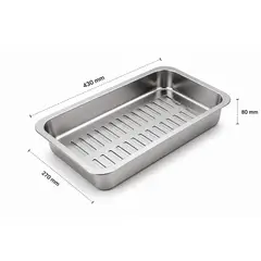 TAUMM - Bandeja Organizadora Perforada Para Lavaplatos 44x26