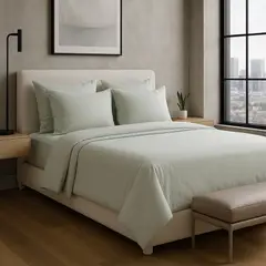 ARMONIA - Conjunto de Sábanas Signature 800 Hilos Verde Oliva King