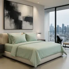 ARMONIA - Conjunto de Sábanas Signature 800 hilos Verde Oliva King