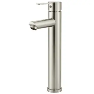 TAUMM - LLAVE MONOMANDO LAVATORIO ALTO MODERN PALETA INOX