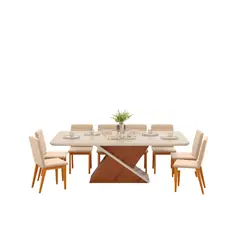 DI PORETTI - Juego de Comedor Zafira 8S