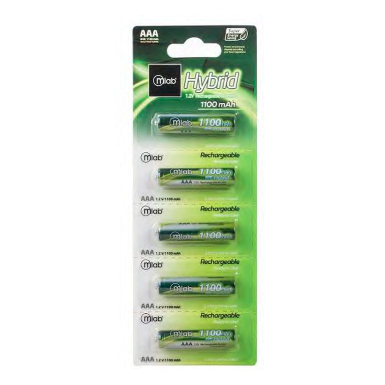 Pilas Recargables Pack 5 Aaa Hibrid Rec 1100mah 07912